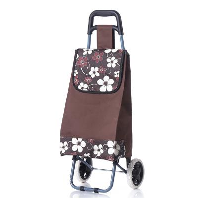 China Folding Sell Well Customer Logo Foldable Supermarket Shopping Cart Bag Trolley for sale