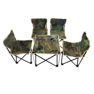 China Easy folding and easy carrying 41*41*45 cm unfolded outdoor size camping table set and chairs for sale