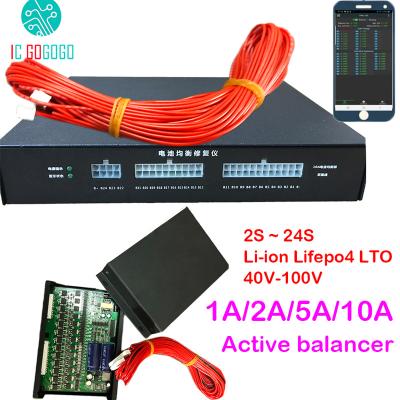 China Polymeric materials Jikong 1A 2A 5A 10A Active Balancer Lithium Battery Equalizer Bluetooth 2S ~ 24S BMS Li-ion Lifepo4 LTO JK Balance 4S 16S 8S 20S for sale