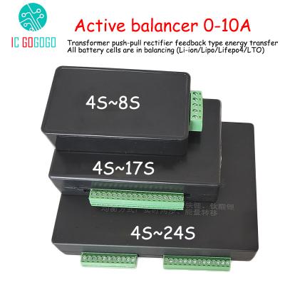 China Active Balancer Active Balancer 0 - Balance 10A Panel 4S 8S 16S 17S 20S 21S 24S Li-ion Lifepo4 Battery Cell Voltage Difference Equalizer No BMS for sale