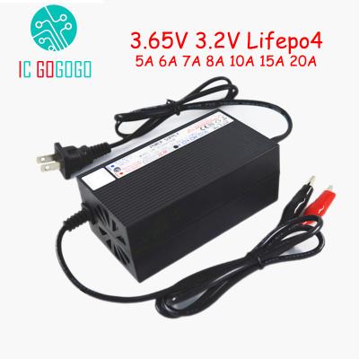 China 3.65V Battery Charger Lifepo4 Lithium Iron Phosphate Battery Curren 5A 6A 7A 8A 10A 15A 20A Fast Charge 3.2V Single Cell Monomer Balance for sale