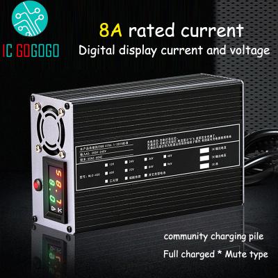 China Lipo Lifepo4 72V 60V 48V 73V 67.2V 71.4V 58.8V 54.6V 13S 16S 20S Li-ion Battery Charger 8A Battery Charger Li-ion Electric Bike Scooter Ebike for sale