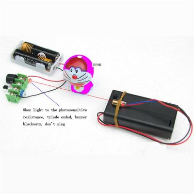 China Infrared Laser Alarm DIY Kits Laser Line Aimed Science Anti-theft Experiment Module Shoot Alarm Electronic Production Kit Suite for sale