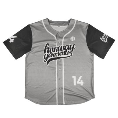 China Breathable Custom Team Name Logo Number Sublimated Printing Baseball Uniform Men's/Women's Tank Tops Sports Baseball Wear Jackets for sale