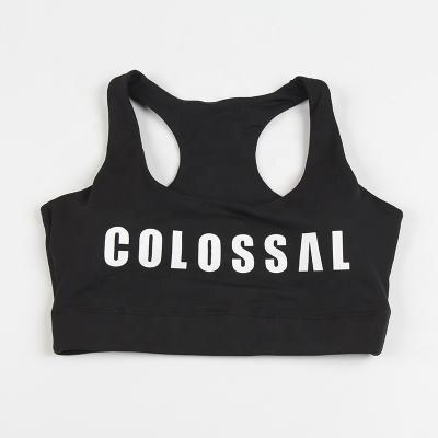 China Comfortable Breathable Anti-glare Cotton Ladies Sports Bra Gym Yoga Running Custom Printed Women Sports Bra for sale