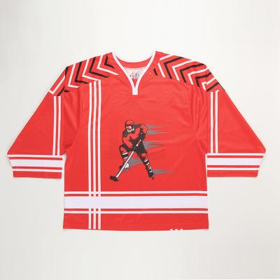 China Shirts & Tops Ice Hockey Sports 100% Polyester Custom Your Design Sublimation Ice Hockey Apparel for sale