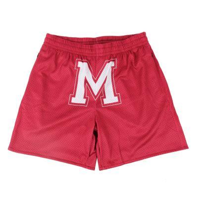 China Custom Printed Shorts QUICK DRY Alphalete Logo Mesh Sweat Shorts Sports Street Wear Unisex Shorts for sale