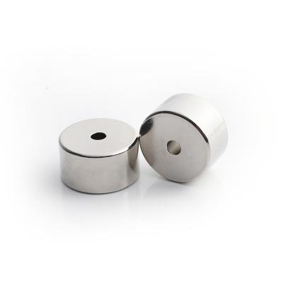 China Industrial Rare Earth Magnet N52 D25.4mm Strong Sintered Permanent Round Ring Neodymium Magnets For Speaker for sale