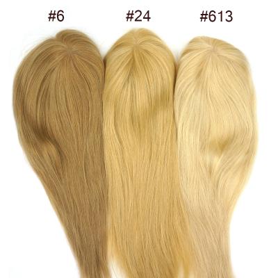 China 100% Virgin Hair 6*9cm Silk Low Clip On Topper Natural Hair Closure Women, Thinning Hair Loss Treatment Hairpiece Hair Piece For Women for sale