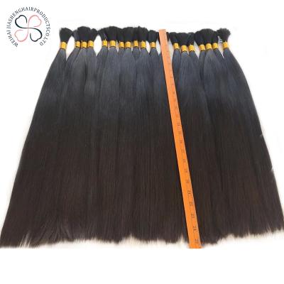 China Silky Straight Bulk Wave Hair LN Raw Unprocessed Virgin Bulk Hair for sale