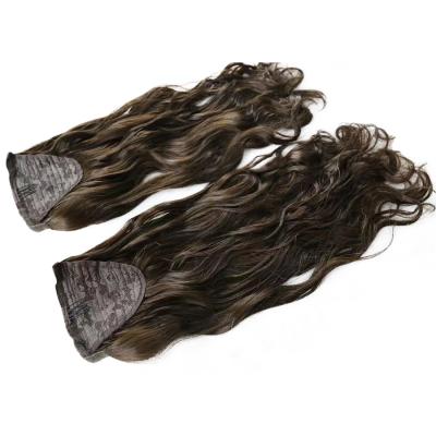 China Wholesale Silky Straight LN Wave Ponytail Extension Hair Ponytail Hair Extensions for sale