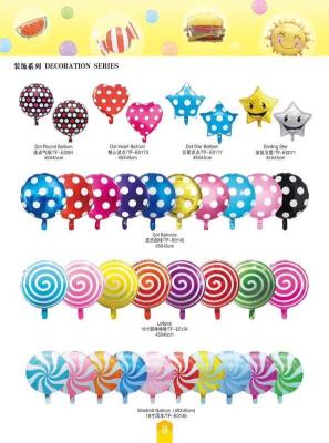 China Polkdot aluminium foil balloon cartoon foil balloon for sale