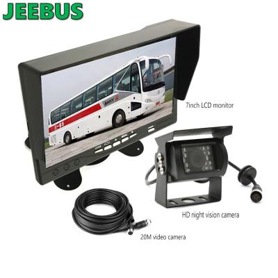 China Security Reversing Parking 7 Inch Digital TFT LCD Monitor With Car Backup Rear View Camera Monitoring System Kit For Truck Bus for sale