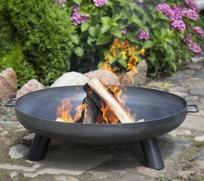 China Large Adjustable Height Charcoal Wood Heavy Fire Bowl With Stainless Oil Fire Pit for sale