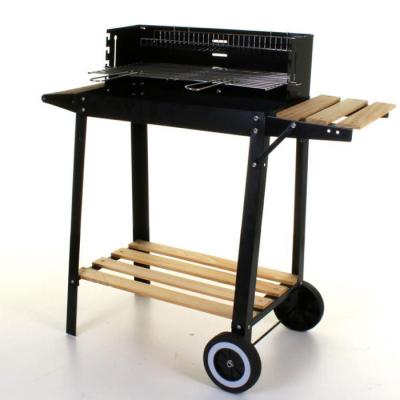 China Steel Adjustable Rectangular BBQ Charcoal Size Outdoor Patio BBQ Grill for sale