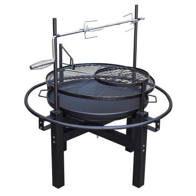 China Easily Assembled Outdoor Patio Fire Bowl BBQ Grill With Rotisserie for sale