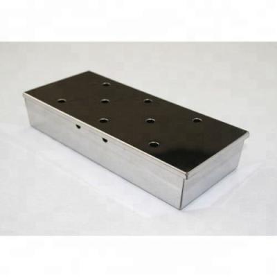 China Corrosion Resistance Smoker Box For Wood BBQ Grill Chips Best Grilling Accessories for sale