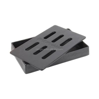 China Corrosion Resistance Square Shape Stainless Steel Wood Chip BBQ Smoker Box for sale