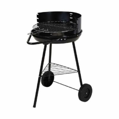 China Stocked Black Outdoor Portable Round Charcoal Barbecue BBQ Grill Outdoor for sale