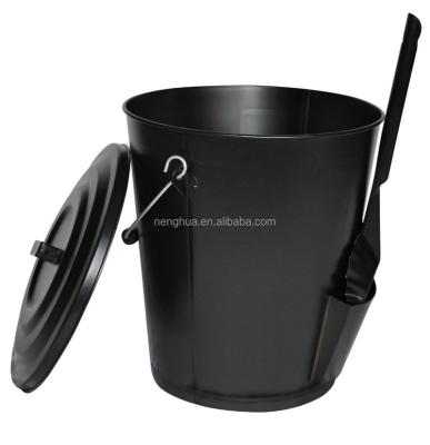 China Stand Up Rugged Ash And Charcoal Charcoal Trough Bucket With Lid for sale