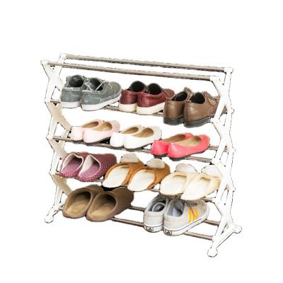 China Hallway (Height) Adjustable Bathroom Entryway Metal Storage Organizer 5-Tier Stainless Steel Shoe Rack for sale