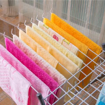 China Durable Stainless Steel Bathroom Rack Baby White Towel Clothes Drying Rack Rack for sale