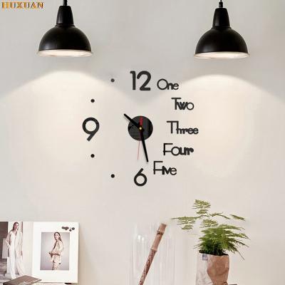 China Wholesale Personalized Customization DIY Silence Multi-piece Set Diy Plastic Home Decor Wall Clock for sale