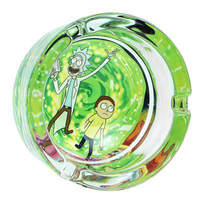 China Durable Cheap Funny Exquisite Home Creative Smoking Glass Ashtray for sale