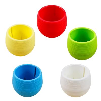 China Mini Mediterranean Colorful Plastic Indoor Flower Pots Maker for sale