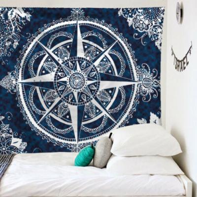 China Simple Explosion Mandala Series Printed Tapestry Home Wall Hanging for sale