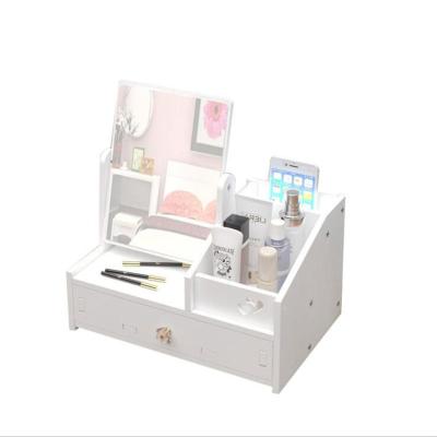 China Modern Makeup Organizer Box for Vanity Cosmetics Display Cases Makeup Storage Drawers for Bathroom Organizer Stackable Drawers for sale