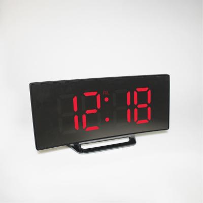 China LUMINOVA Multifunctional Mirror Clock Alarm Clock LED Table Digital Alarm Clock Orphaned for sale