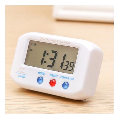 China LUMINOVA Mini Mirror Alarm Clock Electric Digital Timer Pink LED Electronic Alarm Clock for sale