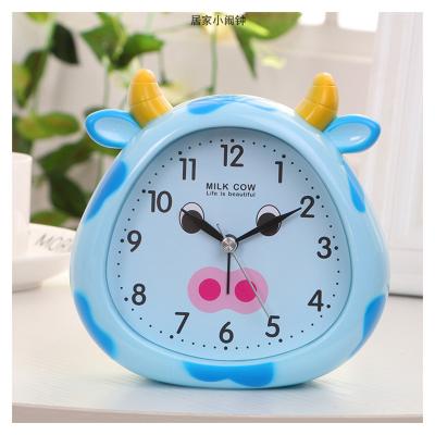 China Antique Animal Cartoon Style Alarm Clock Calf Kids Desk Alarm Clock for sale