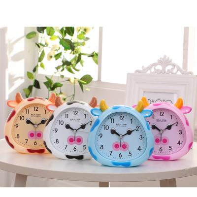 China Antique Animal Cartoon Style Alarm Clock Calf Kids Desk Alarm Clock for sale