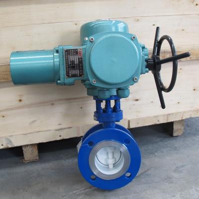 China General China Manufacturer of Double Flange Triple Offset Price Butterfly Valve With Electric Actuator for sale