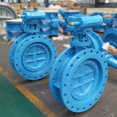 China General Industrial Triple Eccentric Flange Butterfly Valve For Hot Air for sale