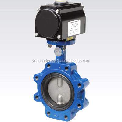 China General Center Line Lug Pneumatic Butterfly Valve With Solenoid Valve for sale