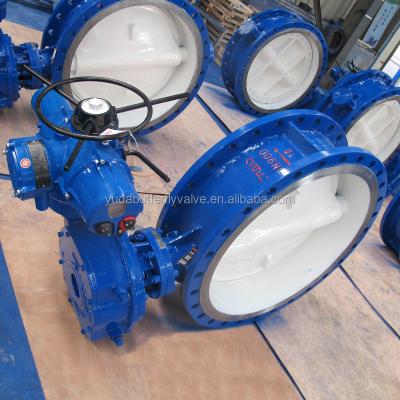 China General Electric Type ROTORK Actuator Metal Sealing Flange Butterfly Valve DN900 PN 16 For Water for sale