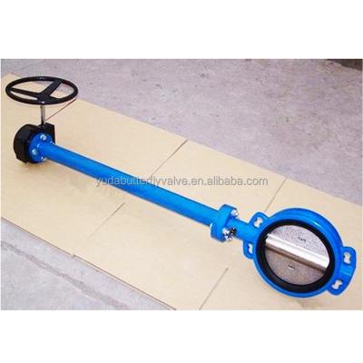 China General submarine manual 1.5 meter extension rod butterfly valve for sale