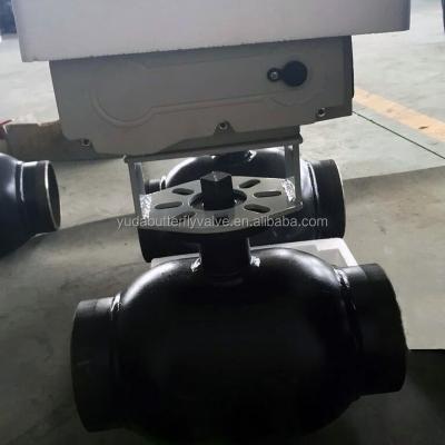 China General Motor Drive Ball Valve China Supplier Full Welded Ball Valve for sale