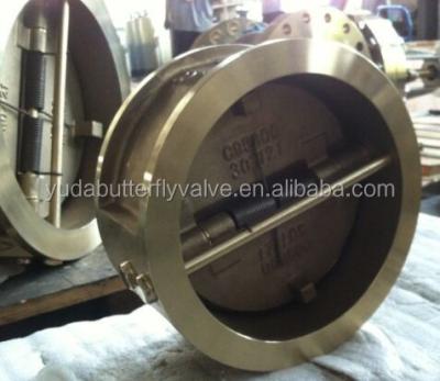 China General Aluminum Bronze Double Plate Wafer Check Valve For Sea Water for sale