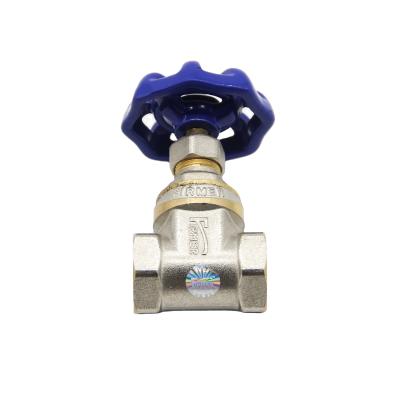 China Factory price general brass water meter accessory brass heavy gate valve for sale