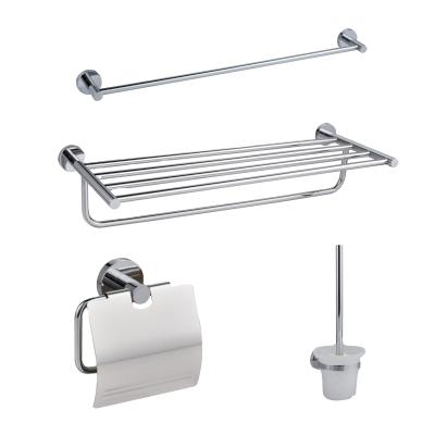 China Good Quality User Friendly Home Stainless Steel Hotel Four-piece Bathroom Accessory Set for sale