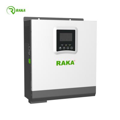 China RAKA PV18-3024 vpm high frequency off grid solar power 3kw inverter with 60A mppt load controller 272*355*100 mm for sale