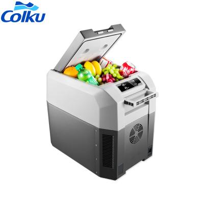 China 2022 Hot Holiday Items Colku DC-35T Car Fridge 12V 24V Freezer with Compressor for Outdoor Camping for sale