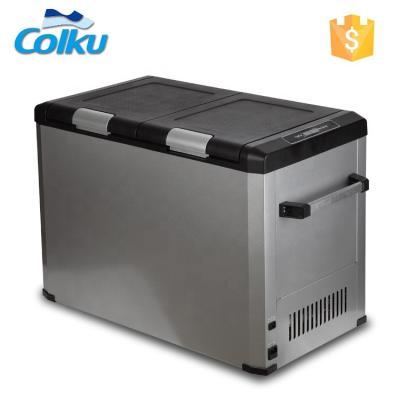 China DC-62FD Car 12v 24v Portable Fridge Freezer (39+21) for sale