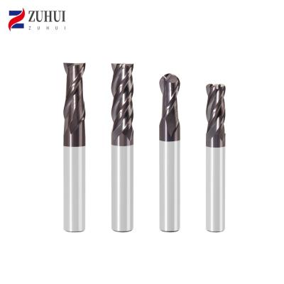 China CNC End Mill Cutter 4 Flutes Tungsten Carbide End Mill Machining Cutter Anca Machine Wholesale Price 1-20mm 50hrc 55hrc 65hrc for sale