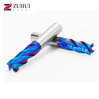 China CNC Milling Machine Germany 10% Discount Safety Square End Mill Cutters Hrc55 Hrc60 Hrc65 4 Flutes Tungsten Carbide End Mill Cutter for sale