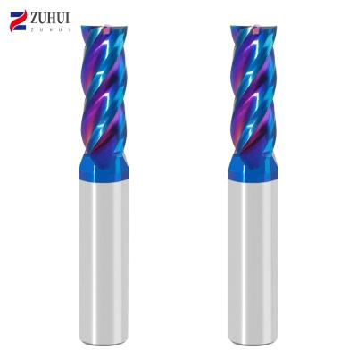 China Hrc55/hrc60/hrc65 Flat 4 Flute Square Indexable CNC Milling Cutters Tungsten Carbide Cutters Solid End Mills Machining End Mills for sale